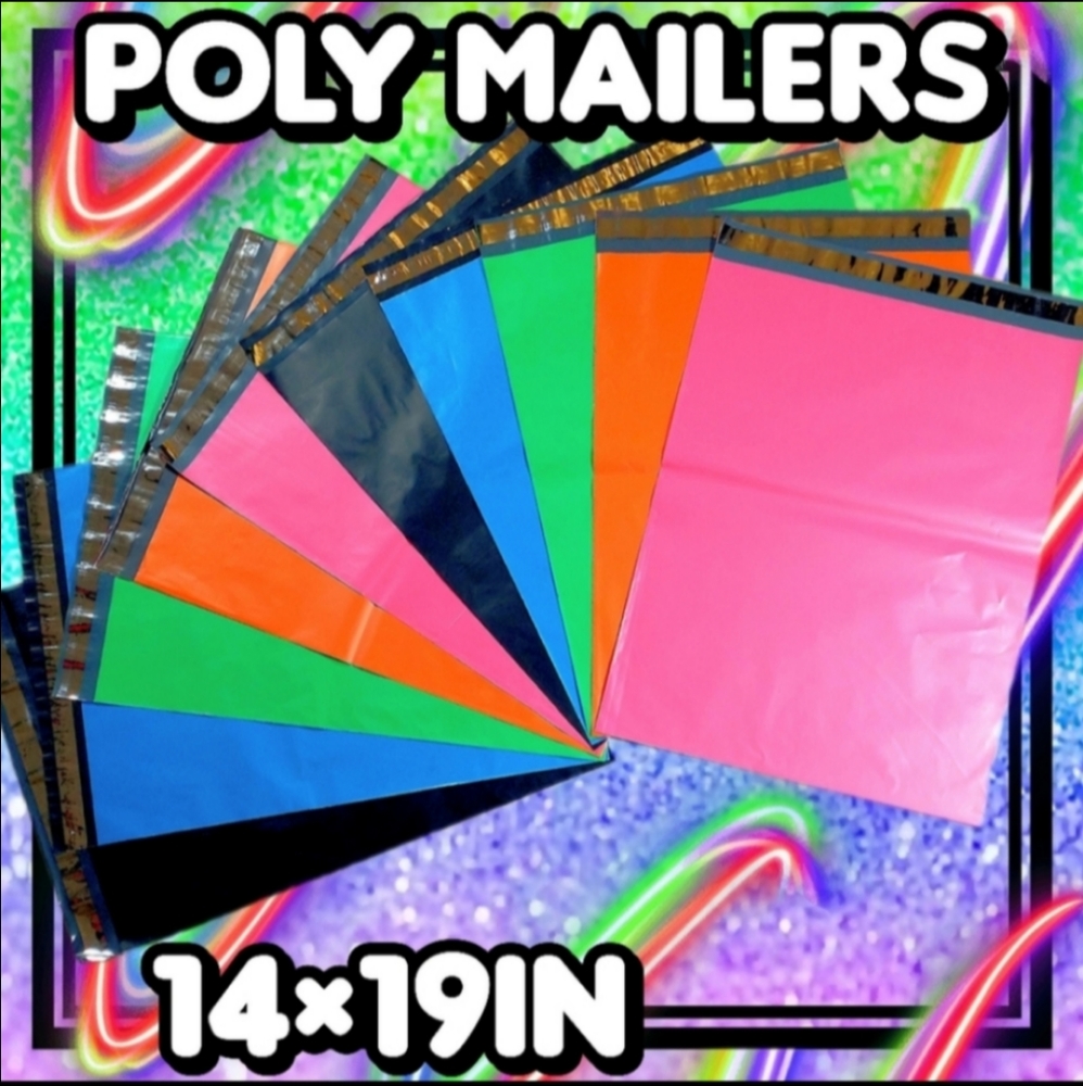 Poly mailers 14×19in